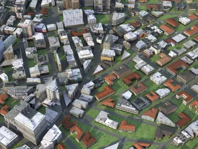 City 111 Low-poly 3D model