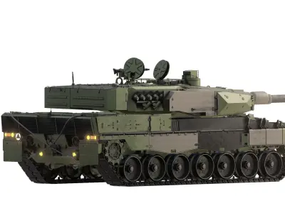 Leopard 2PL with interior 3D model