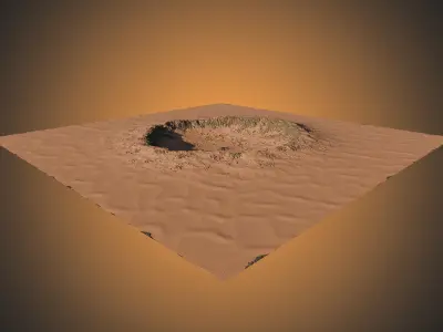 Mars Crater 3D model