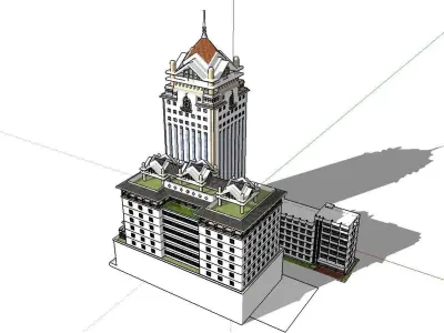 vacation spot-Resort-Fashion Leisure Hotel-0230 3D model