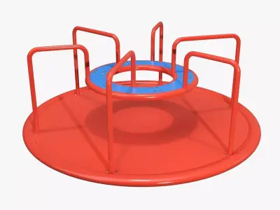 Carousel Merry-go-round 03 3D model