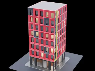  Building set 4 3D Model Pack