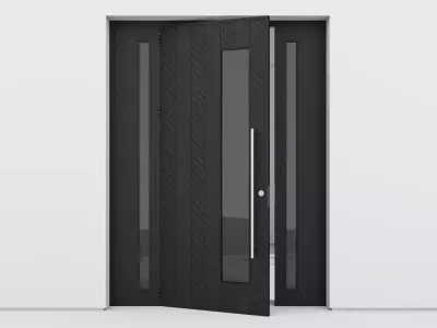 Aluminium door 263 3D model