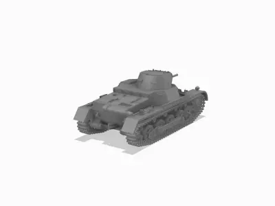 Panzerkampfwagen I Ausf B - 1-100 Scale 3D print model