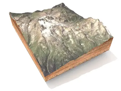 Mountain landscape 3D model 17