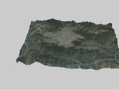 KATHMANDU City Low-poly 3D model