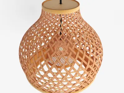Misterhult Woven Pendant Lamp By Pbr Materials 3D model
