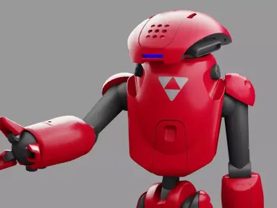 UTILITY BOT SOPHY RIGGED 3D model