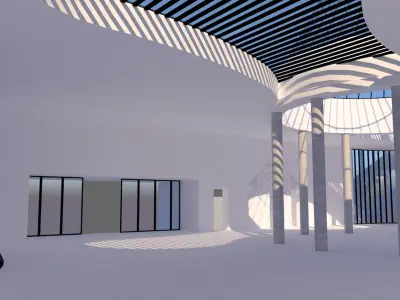 Contemporary Parametric Building Concept 3D model