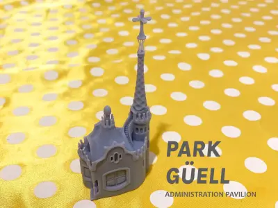 Park Guell Administration Pavilion 3D print model