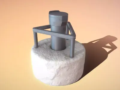 Groundwater Measure Pipe High-Poly Version 3  3D model