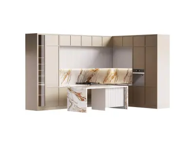 Modern kitchen 31 3D model