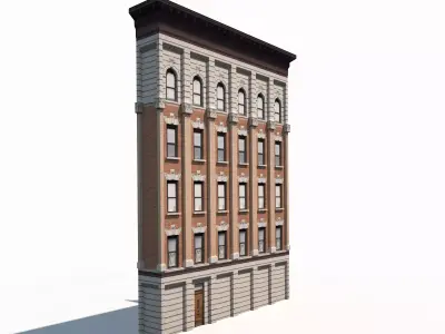 Apartment House 70 Low-poly 3D model