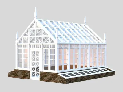 Beautiful Garden Greenhouse 3D model