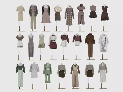 Women clothing  Character clothing 3D model