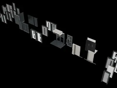 Doors Pack 1 Low-poly 3D model