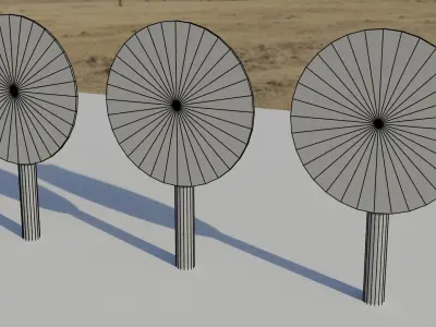 Keep Right - Round Road Signal Free 3D model
