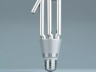 light bulb shaped ten 3D model