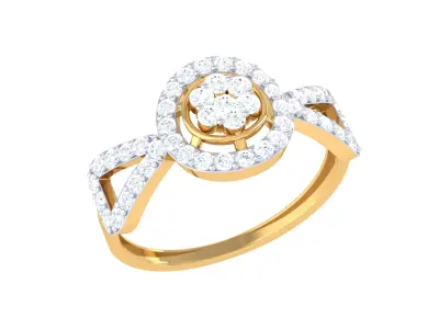 Women Ring  Render 3dm STL OBJ FBX Details 3D print model 129