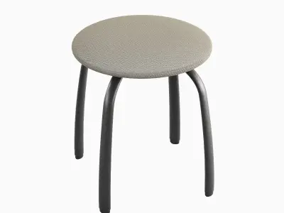 Steel Stool F 01 3D model