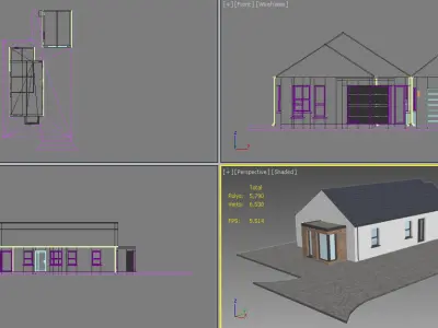Modern House 12 3D model
