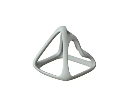 SciFi Cube Object No 57948 Low Poly Shape Low-poly 3D model