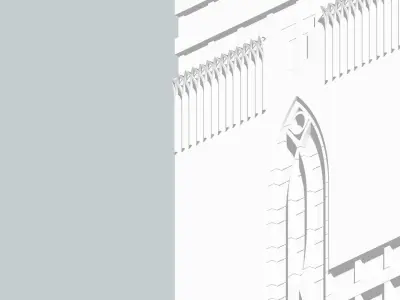 Union Properties Tower Low-poly 3D model