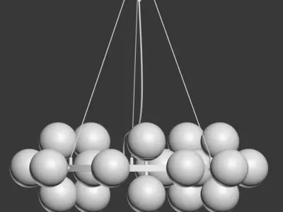 Dallas Maytoni Round Pendant Lamp 3D model