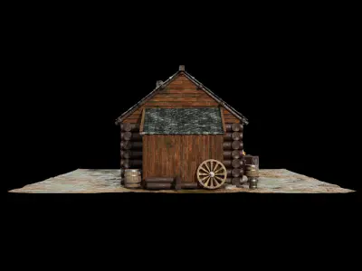 Peasants Cottage 3D model