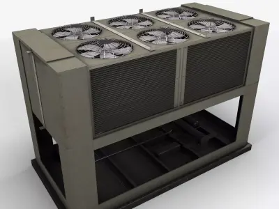 Rooftop Air Conditioner1 Low-poly 3D model