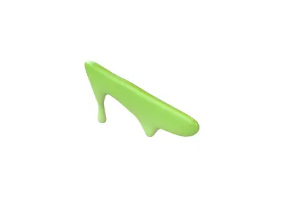 Liquid Drops v1 010 Low-poly 3D model