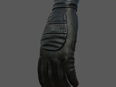 Gloves military combat soldier armor scifi low poly  Low-poly 3D model