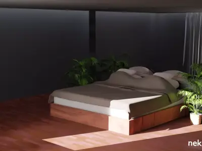 Bedroom Interior - Blender - Cycles X Render 3D model