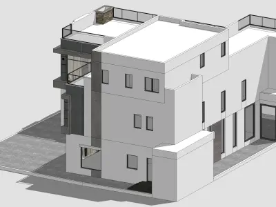 House Architectural Project 04 - The plan is empty 3D model
