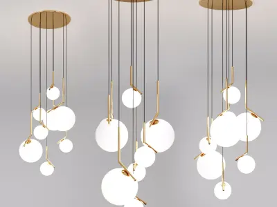Chandeliers IC and Bolle 3D model
