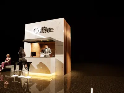 Elite coffee shop 3D model