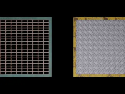 Flooring and Stairs Pack Low-poly 3D model