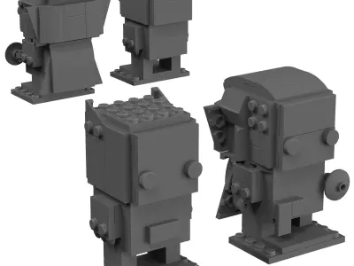 Lego - 41493 Black Panther and Doctor Strange 3D model