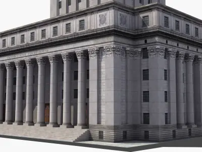City Courthouse Building 3D model