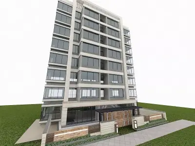 Apartment Building 3D model