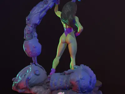 The Sensational She-Hulk V2 3D print model