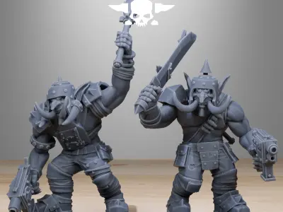 Orkaz Trolls 3D print model