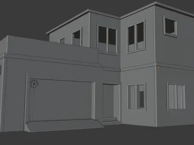 Try this awesome looking house for your project Free  Free low-poly 3D model