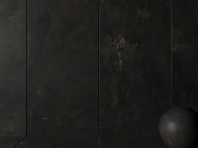Stone Wall Tiles Troia Black 120x270 Texture