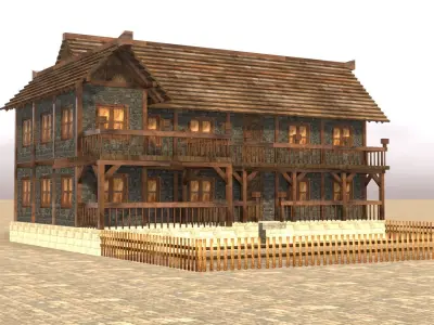 Comprehensive Low Poly Medieval Architecture Asset Collection Low-poly 3D model