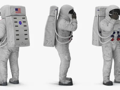  A7L Spacesuit Rigged for Cinema 4D 