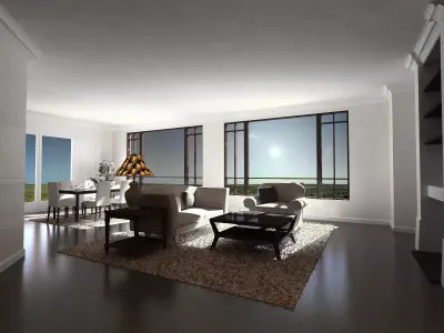 interior loby 3D model