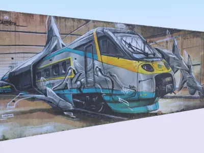 Graffiti wall IV 3D model