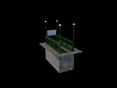Subway Entrance 3D model