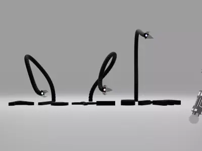 Tentacle hands Free 3D model